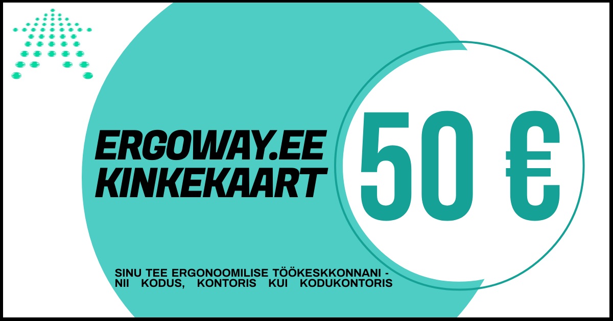 ERGOWAY KINKEKAART 4 Kinkekaart 50 E