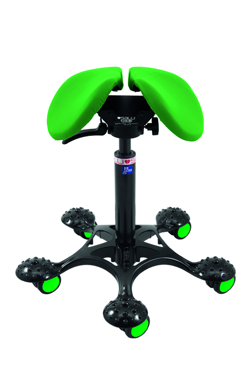 Swing Green Black SalliBase green castors ONLINE